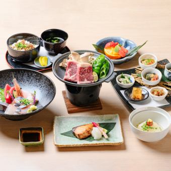 ◇こだわりの厳選コース◇和牛ステーキ陶板焼きの贅沢コース【全7品】税込10000円