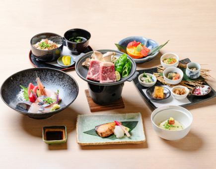 ◇こだわりの厳選コース◇和牛ステーキ陶板焼きの贅沢コース【全7品】税込10000円