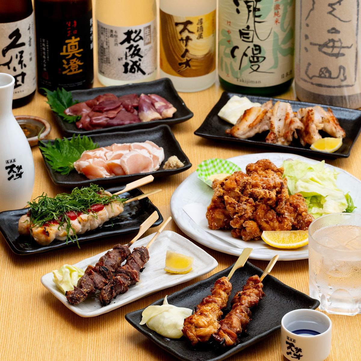 毎日地元から仕入れた地鶏をふんだんに使用した地鶏料理をご用意