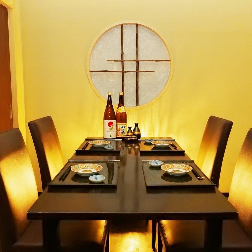 デートや接待に最適の完全個室完備！