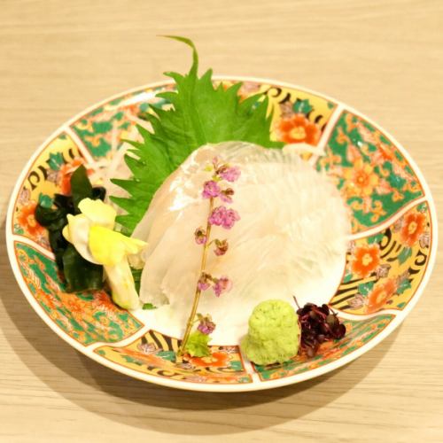 ヒラメ刺身