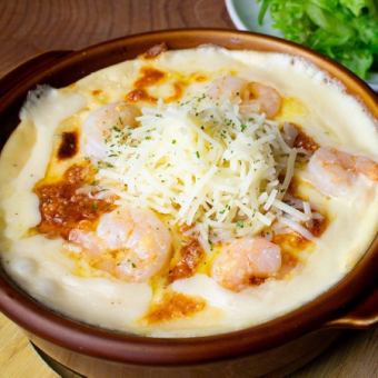 かつお節香るエビドリア