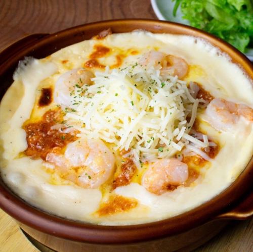 かつお節香るエビドリア