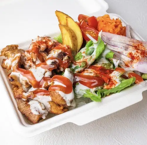 チキンオーバーライス弁当 [オリジナル辛ソース]