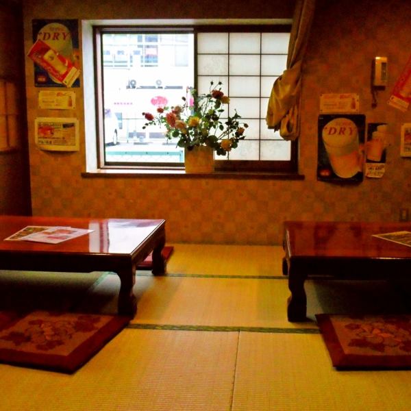 The inside of the store is a Japanese space that calms down.You can enjoy the party in the comfortable Japanese-style dressing room.