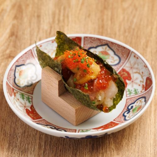 贅沢な手巻き・当て巻きも