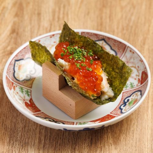 かにいくら手巻き寿司