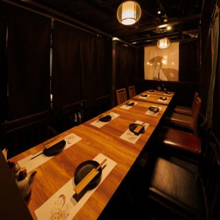 多彩な個室席をご用意しております。上野でのご宴会に◎