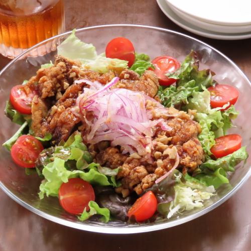 豚肉の唐揚げサラダ