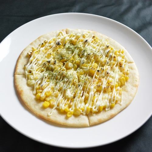 Mayo Corn Pizza/Half-baked