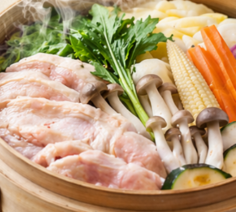 [Sunday-Thursday Limited Course] 3-Hour All-You-Can-Drink 7-Course Meal Including Steamed Chicken and Salmon Carpaccio ¥3,000