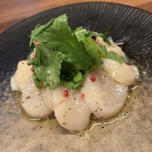 帆立貝のカルパッチョ