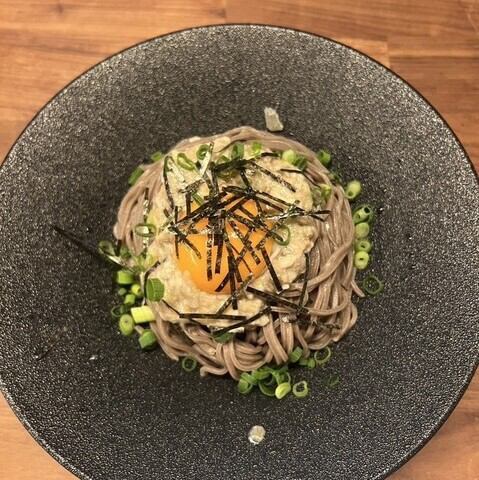 月見なめろうそば