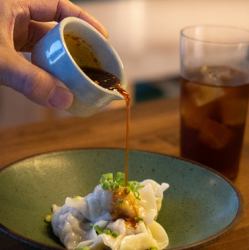 台湾手作り海老水餃子　