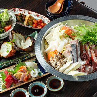 [120-minute all-you-can-drink included - sake included] Choose your favorite from 3 types of hot pot! Popular menu hot pot course