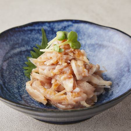 とり刺したたき梅水晶