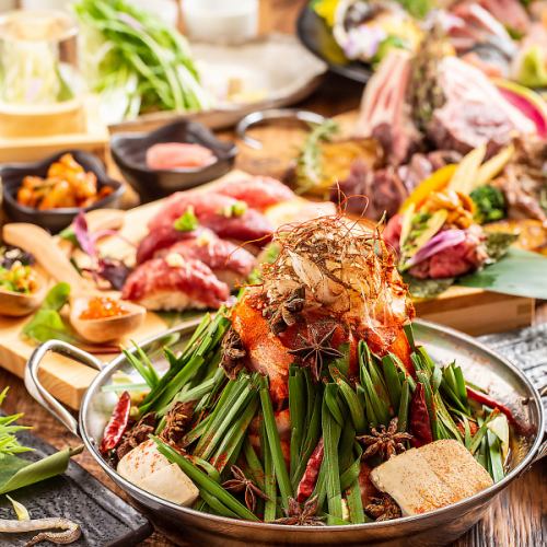 【夏彩和華コース】鮮魚二種盛りに、夏の旨辛！麻辣鍋を堪能。2時間飲み放題＋料理7品4000円