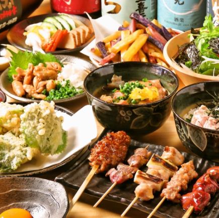 非常适合各种宴会!【畅饮套餐】包含生啤和2小时无限畅饮,价格为4000日元(含税)。