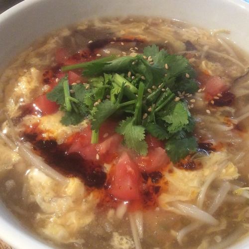 Hot and sour soup Sichuan-style sour and spicy soup