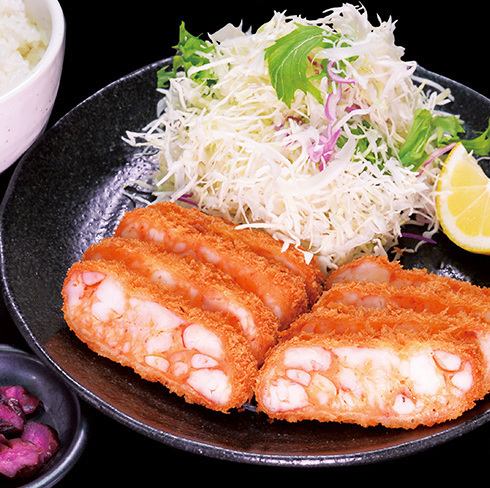 The ultimate shrimp cutlet set meal