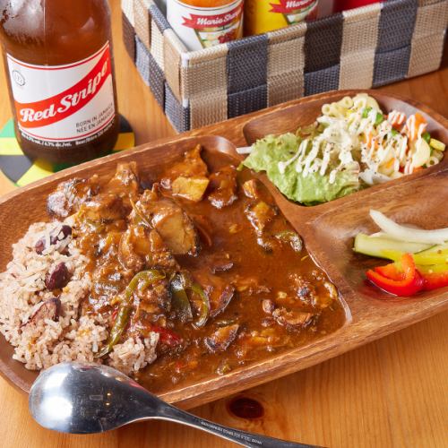 [Recommended] Concentrated flavor! Brown stew chicken 950 yen/Rypea set 1150 yen (tax included)
