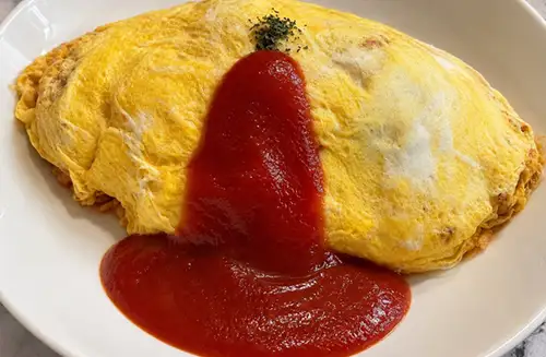 [Very Popular Menu Item] Jerk Omelet Rice (Chicken)