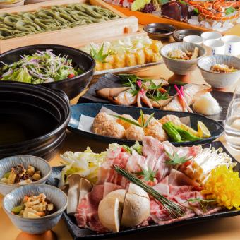 B [2.5 hours all-you-can-drink included] Echigo Mochi Pork Harihari Hotpot! Hana Course [6500 yen → 5500 yen] 2 hours on Friday, the day before a public holiday