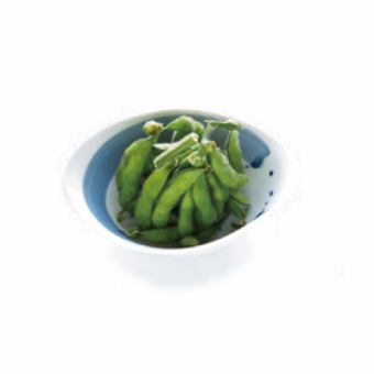 Boiled green tea beans