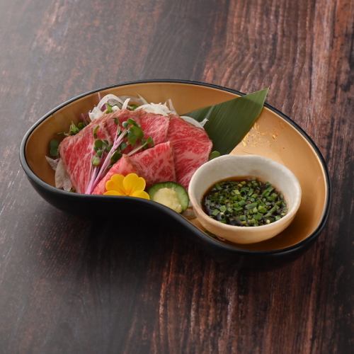 Japanese black beef tataki