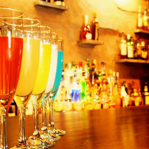 ドリンクの種類豊富♪翌5時まで営業!!