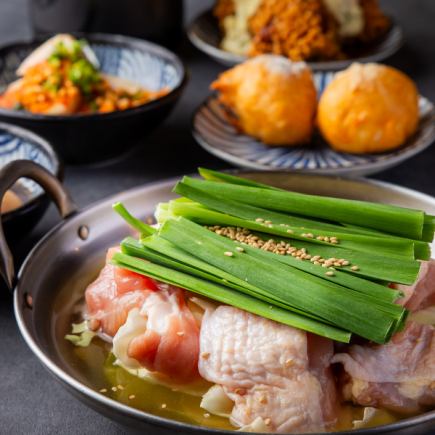 塩麹美桜鶏鍋付♪生も2.5時間飲み放題《鳥コース》名物からたまに鶏たたきユッケ♪全7品4500円