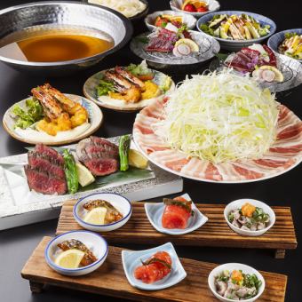 【附烤馬腰肉】「博多豪華套餐」7000日圓（附120分鐘無限暢飲），為您的聚會增添一絲優雅氣息