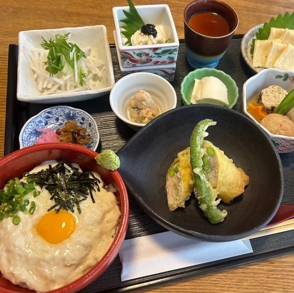 お昼のヘルシーゆばんざい【錦御膳・ゆば御膳・こ豆や御膳】
