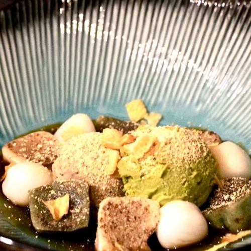 生麩と豆乳アイスのパフェ