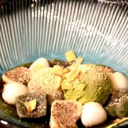 生麩と豆乳アイスのパフェ