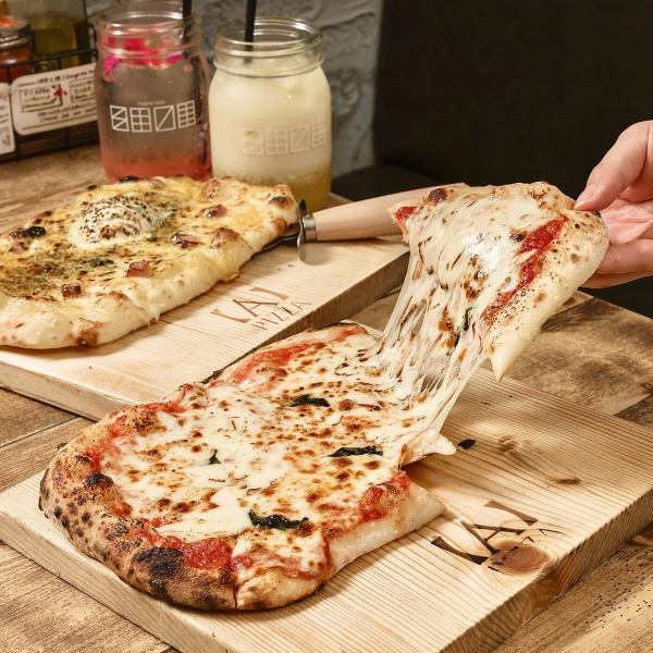 【一番人気☆】自慢のピッツァとドリンクが2時間食べ飲み放題！3960円（税込）宴会にどうぞ♪