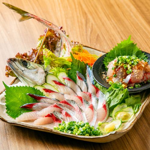 [The freshest!] "Live fish sashimi set meal" using fresh local fish from the waters off Itoshima, from 2,200 yen (tax included)