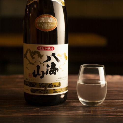 飲み放題に各種地酒ご用意