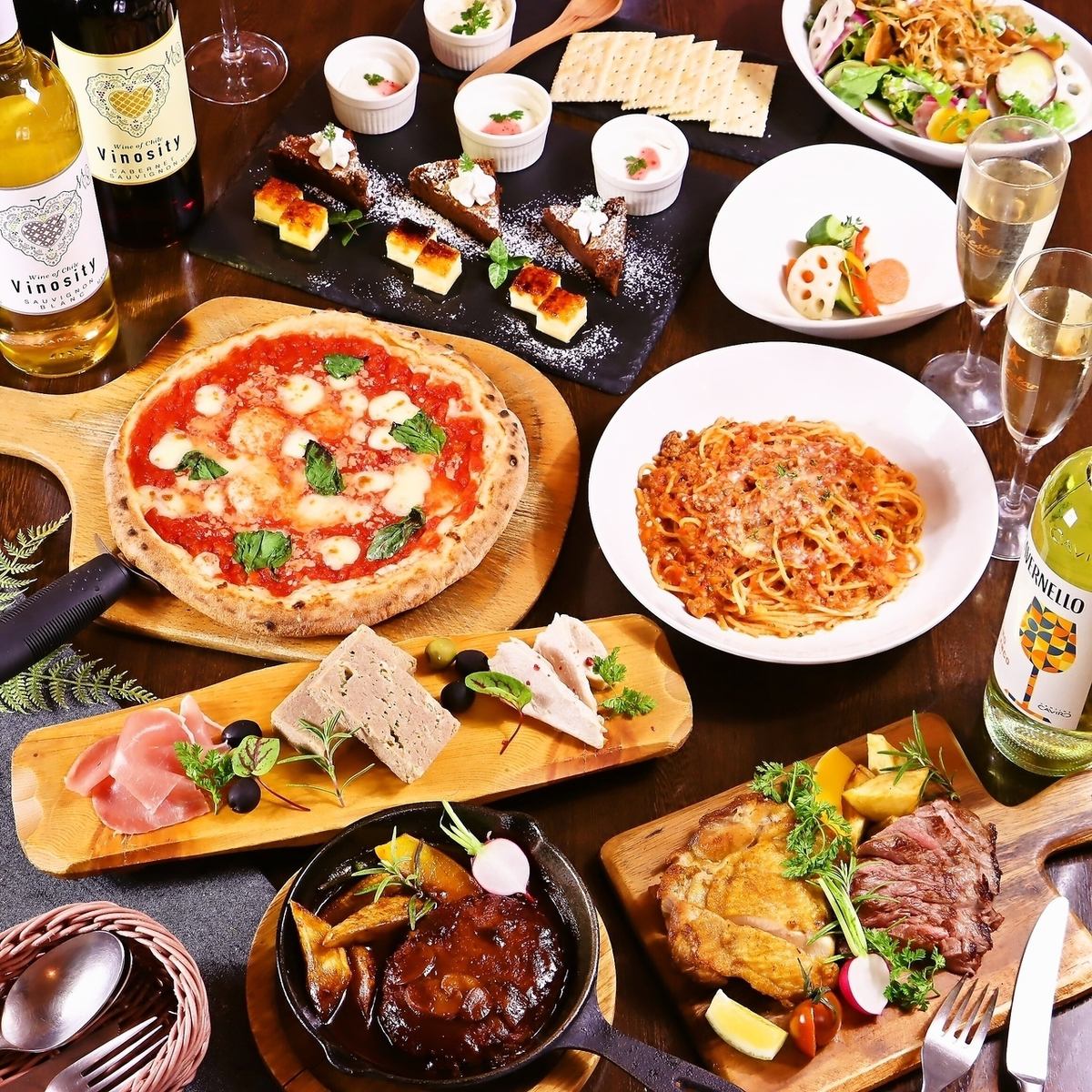 All-you-can-eat authentic Italian and French cuisine! Available from 3,700 yen!