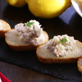 ズワイガニとチーズのディップ