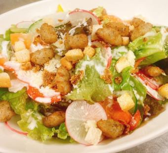 イタリアンソーセージのシーザーサラダ