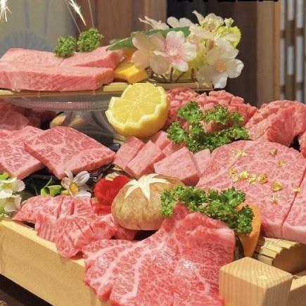 【100分食べ放題】黒毛和牛A5「希少部位」極上食べ放題コース 【全100品】おひとり様11000円