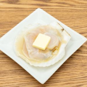 殻付きホタテのバター醤油