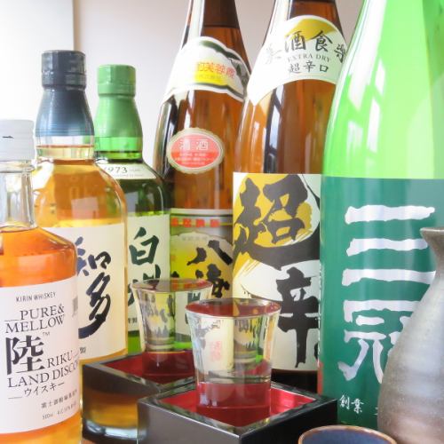 地酒メインに豊富なお酒♪