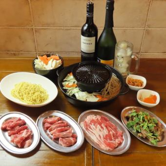 【90分飲み放題付き！ロッヂコース】一番人気！厳選生ラムジンギスカン等創業時からの定番コース