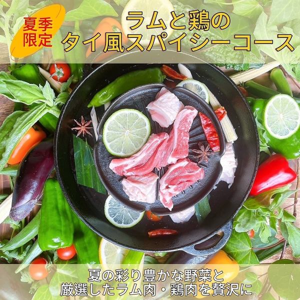 【夏季特制辣味套餐】羊肉和鸡肉的豪华套餐♪