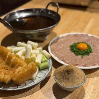 ★選べる宮崎もも焼きと親鶏つくねの麦味噌鍋コース◎90分飲み放題付★5500円(税込)