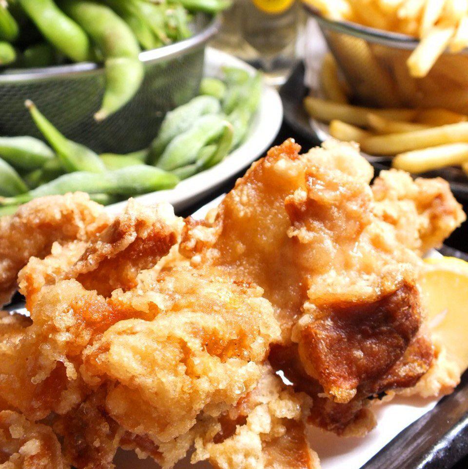 酒吧【畅饮】套餐 2800日元！！仅限周日至周四 ★ 无限量供应毛豆、土豆和炸鸡