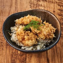 Small shrimp tempura bowl