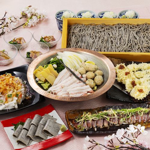 和豚もちぶたと鶏つくね鍋のコース3500円